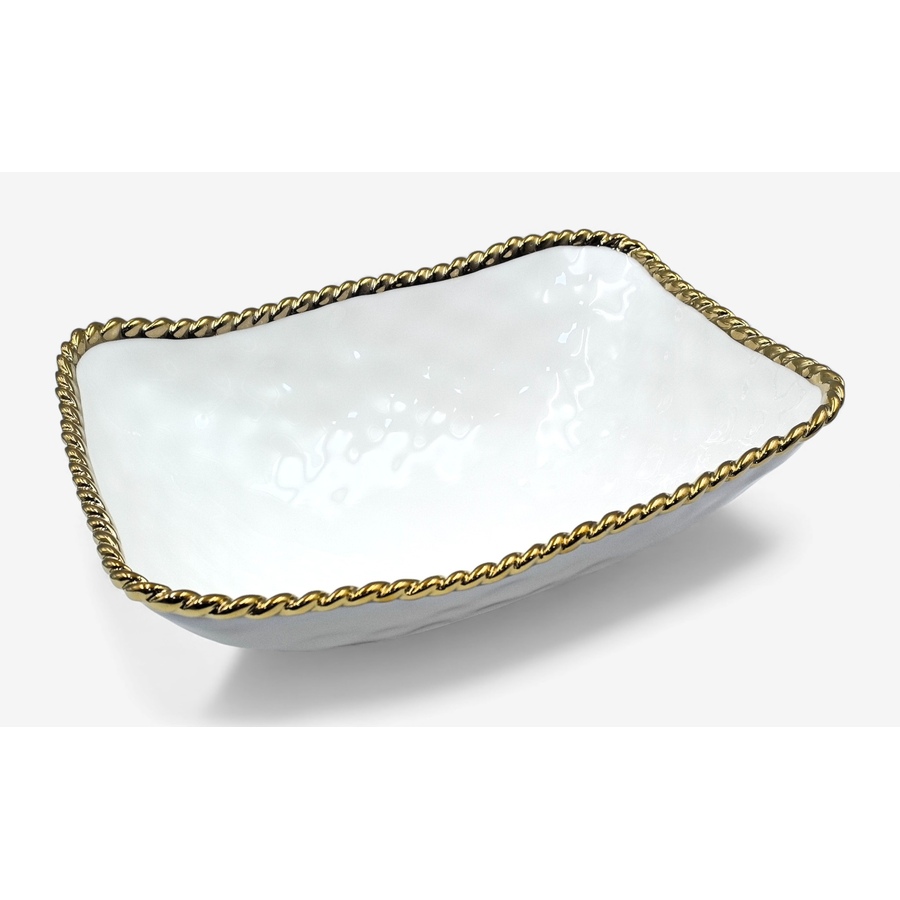 Image 737888.jpg, Product 737-888 / Price $79.99, Elegance 13" Deep Bowl with Rope Rim from Elegance Tableware on TSC.ca's Kitchen department