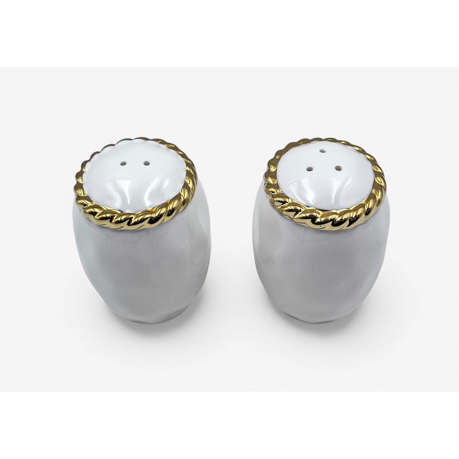 Image 737889.jpg, Product 737-889 / Price $29.99, Elegance 3.25" Salt and Pepper Shakers with Rope Rim (2-pack) from Elegance Tableware on TSC.ca's Kitchen department