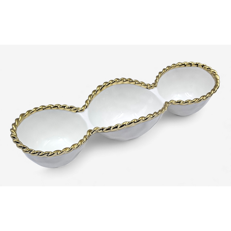 Image 737927.jpg, Product 737-927 / Price $39.99, Elegance Rope 18" Three-Section Server from Elegance Tableware on TSC.ca's Kitchen department