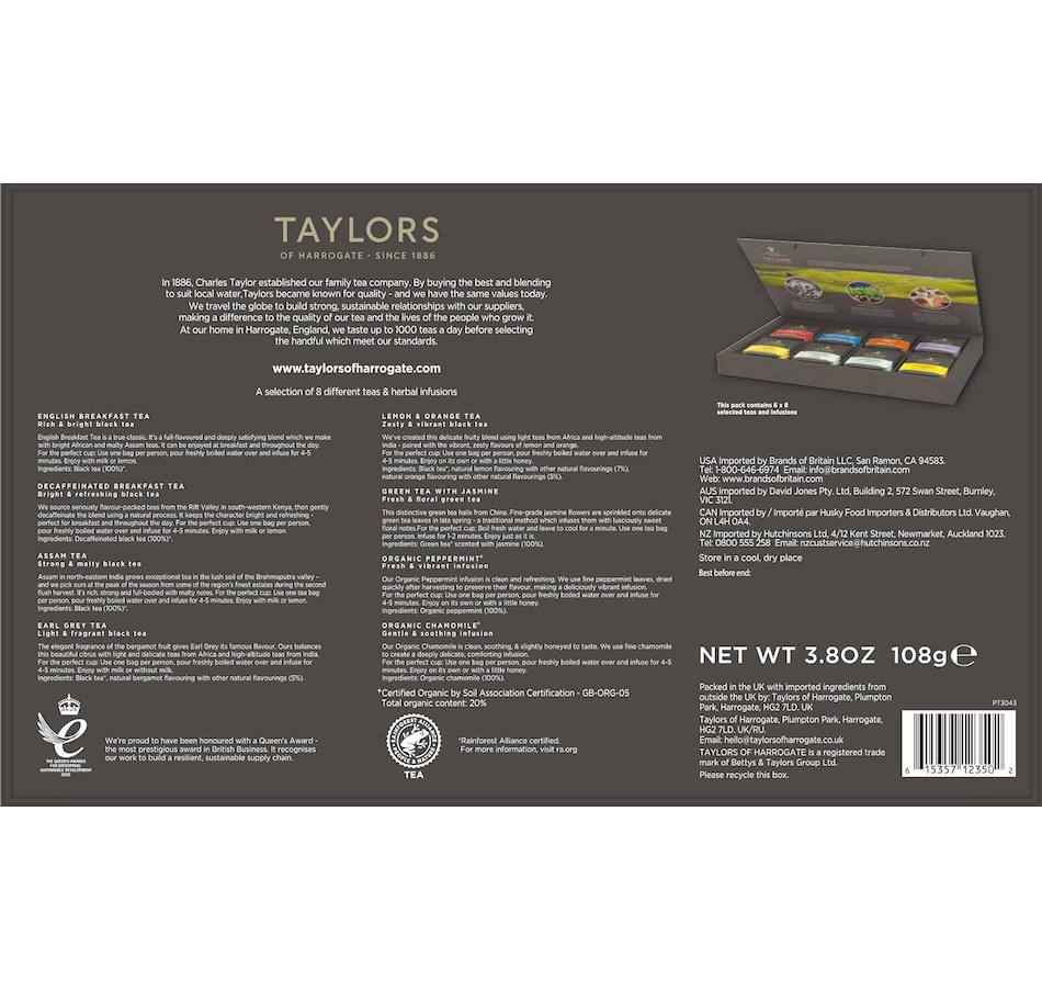Image 737958_ALTMORE2.jpg, Product 737-958 / Price $29.95, Taylors of Harrogate Assorted Specialty Teas Gift Box (48 bags) from Dolce & Gourmando on TSC.ca's Kitchen department