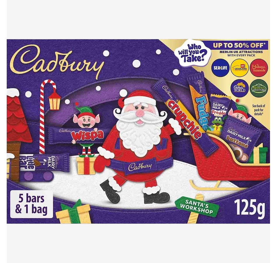 Image 737960.jpg, Product 737-960 / Price $21.95, Cadbury Medium Santa Selection Selection Box Festive Chocolates from Cadbury on TSC.ca's Kitchen department