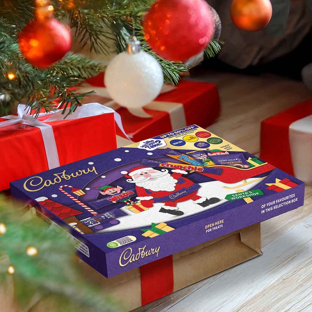Cadbury Medium Santa Selection Selection Box Festive Chocolates