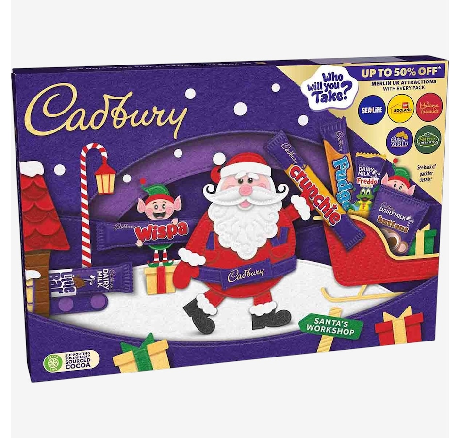 Image 737960_ALTMORE2.jpg, Product 737-960 / Price $21.95, Cadbury Medium Santa Selection Selection Box Festive Chocolates from Cadbury on TSC.ca's Kitchen department