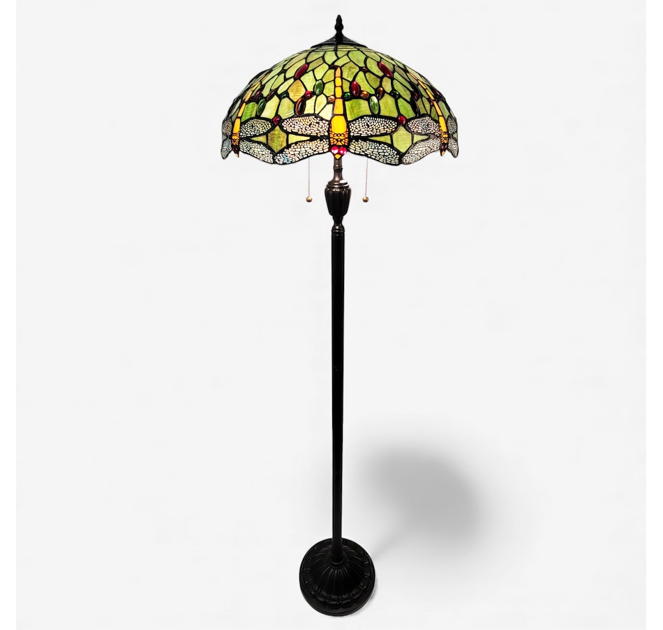 Image 737963.jpg, Product 737-963 / Price $549.99, Fine Art Lighting Tiffany Style Dragonfly Floor Lamp (green) from Fine Art Lighting on TSC.ca's Home & Garden department