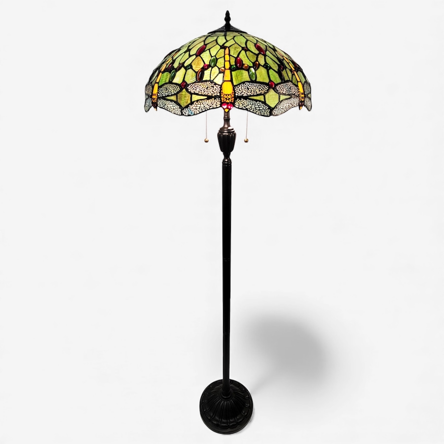 Image 737963.jpg, Product 737-963 / Price $549.99, Fine Art Lighting Tiffany Style Dragonfly Floor Lamp (green) from Fine Art Lighting on TSC.ca's Home & Garden department