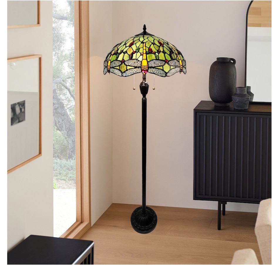Image 737963_ALTMORE1.jpg, Product 737-963 / Price $549.99, Fine Art Lighting Tiffany Style Dragonfly Floor Lamp (green) from Fine Art Lighting on TSC.ca's Home & Garden department