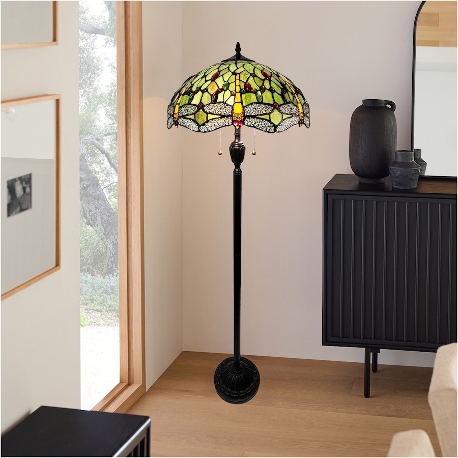 Image 737963_ALTMORE1.jpg, Product 737-963 / Price $549.99, Fine Art Lighting Tiffany Style Dragonfly Floor Lamp (green) from Fine Art Lighting on TSC.ca's Home & Garden department