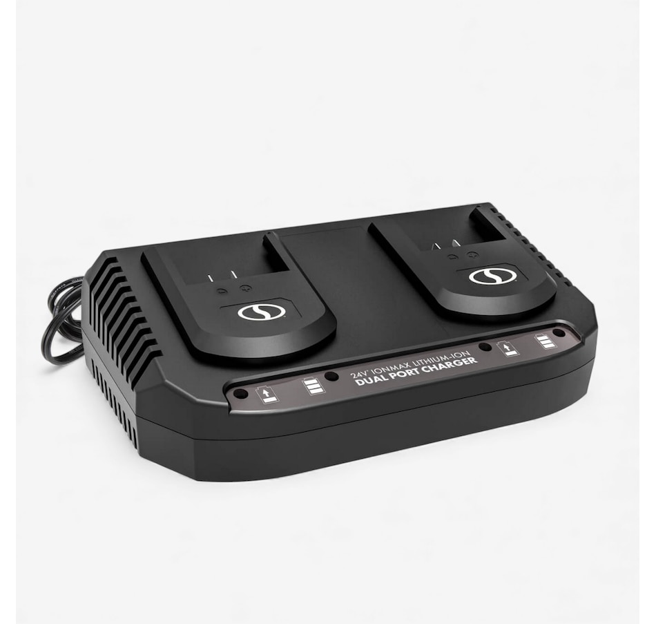 Image 737968.jpg, Product 737-968 / Price $79.99, Snow Joe 24-Volt Dual Port Quick Charge Docking Station for iBAT24 and 24-Volt BAT Series Batteries from Snow Joe & Sun Joe on TSC.ca's Electronics department