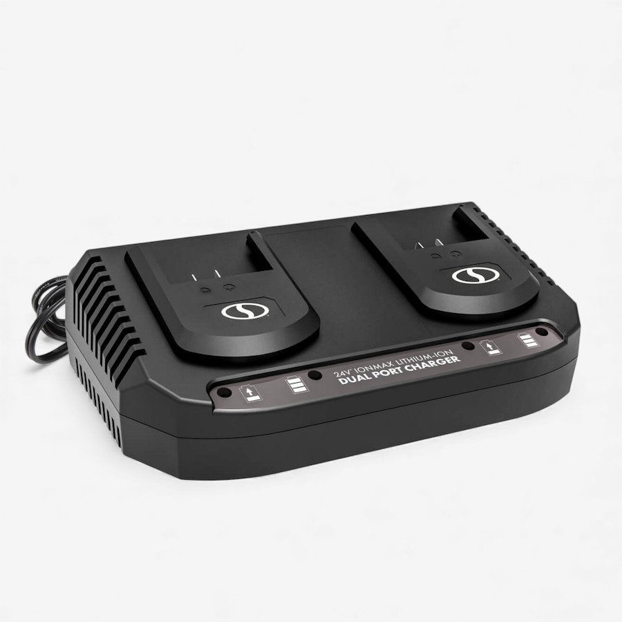 Image 737968.jpg, Product 737-968 / Price $79.99, Snow Joe 24-Volt Dual Port Quick Charge Docking Station for iBAT24 and 24-Volt BAT Series Batteries from Snow Joe & Sun Joe on TSC.ca's Electronics department