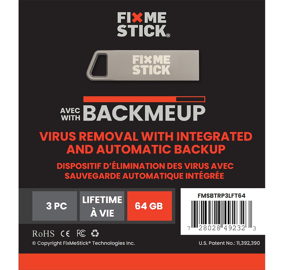 Image 738021_ALTMORE2.jpg, Product 738-021 / Price $389.99, FixMeStick with BackMeUp 64GB Lifetime for 3 PC's (2-pack) from FixMeStick on TSC.ca's Electronics department