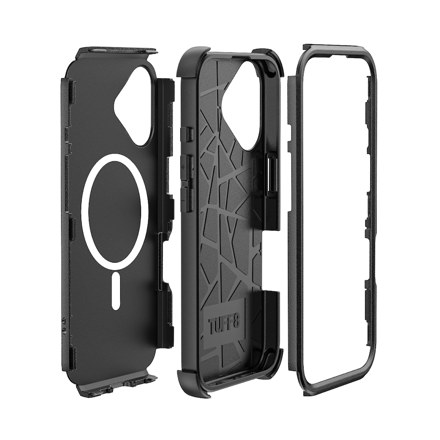 Image 738061_ALTMORE3.jpg, Product 738-061 / Price $59.99, Tuff8 Impact+ Three-Layer Protective Case with Holster for iPhone 16 Plus from LBT on TSC.ca's Electronics department