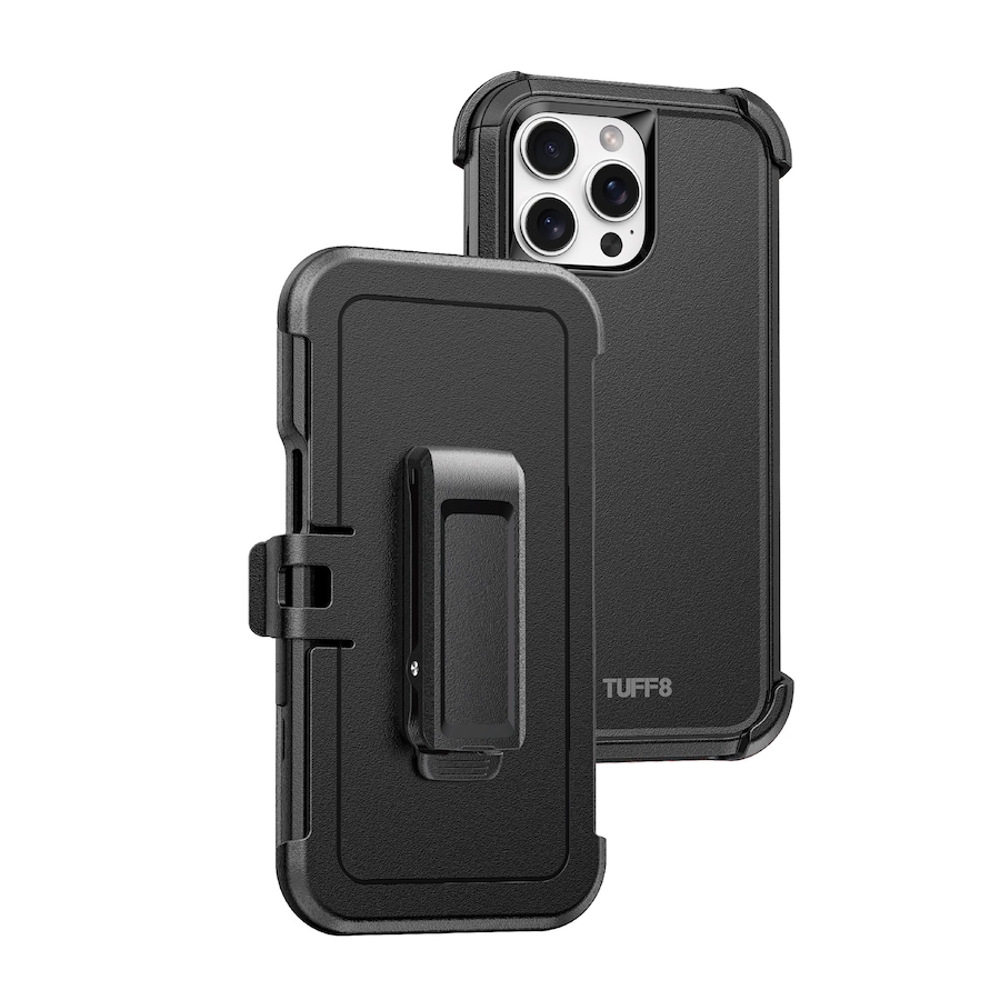 Image 738062.jpg, Product 738-062 / Price $59.99, Tuff8 Impact+ Three-Layer Protective Case with Holster for iPhone 16 Pro from LBT on TSC.ca's Electronics department
