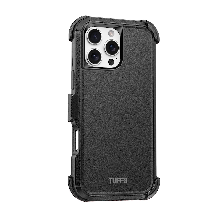 Image 738062_ALTMORE1.jpg, Product 738-062 / Price $59.99, Tuff8 Impact+ Three-Layer Protective Case with Holster for iPhone 16 Pro from LBT on TSC.ca's Electronics department