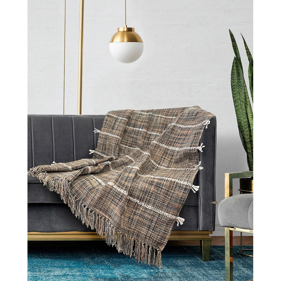 Image 738108.jpg, Product 738-108 / Price $49.99, Lady Sandra Carl Fringe Throw from Lady Sandra on TSC.ca's Home & Garden department