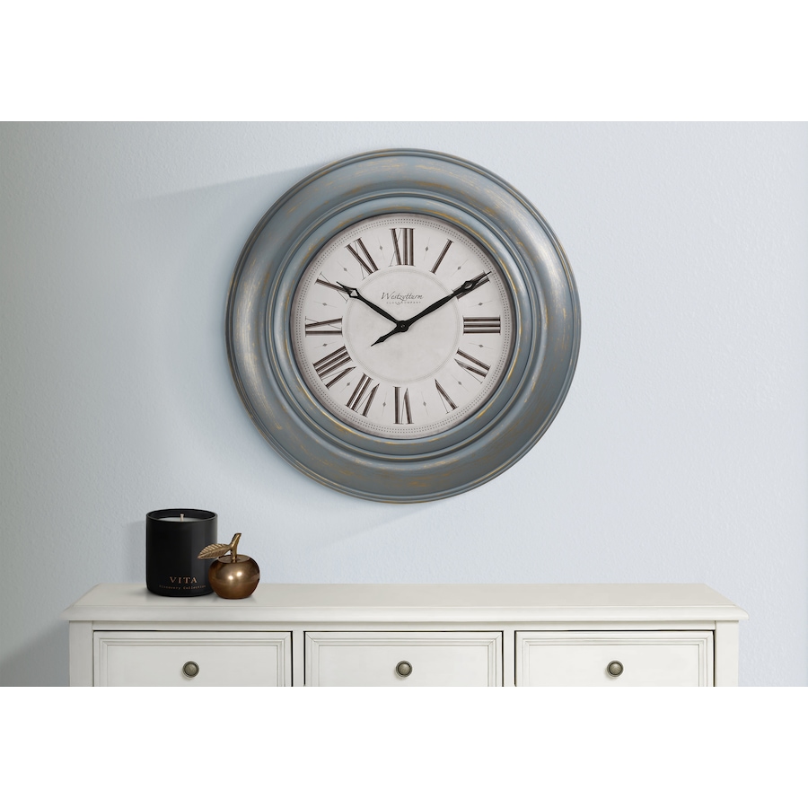 Image 738117_ALTMORE2.jpg, Product 738-117 / Price $84.99, Monarch Specialties Wall Clock (30" diameter, antique blue) from Monarch Specialties on TSC.ca's Home & Garden department