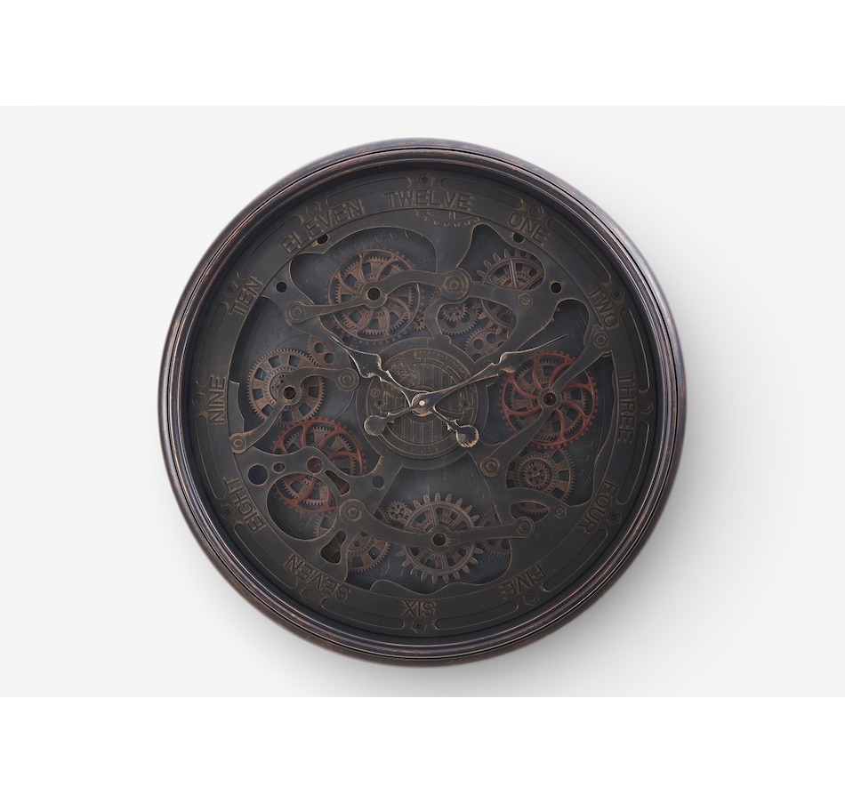 Image 738118.jpg, Product 738-118 / Price $149.99, Monarch Specialties Wall Clock (30" diameter, gear mechanism, black) from Monarch Specialties on TSC.ca's Home & Garden department