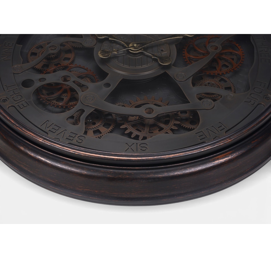 Image 738118_ALTMORE1.jpg, Product 738-118 / Price $149.99, Monarch Specialties Wall Clock (30" diameter, gear mechanism, black) from Monarch Specialties on TSC.ca's Home & Garden department