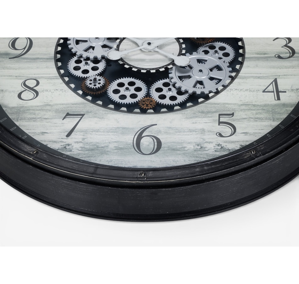 Image 738119_ALTMORE1.jpg, Product 738-119 / Price $124.99, Monarch Specialties Wall Clock (30" diameter, gear mechanism, dark brown) from Monarch Specialties on TSC.ca's Home & Garden department
