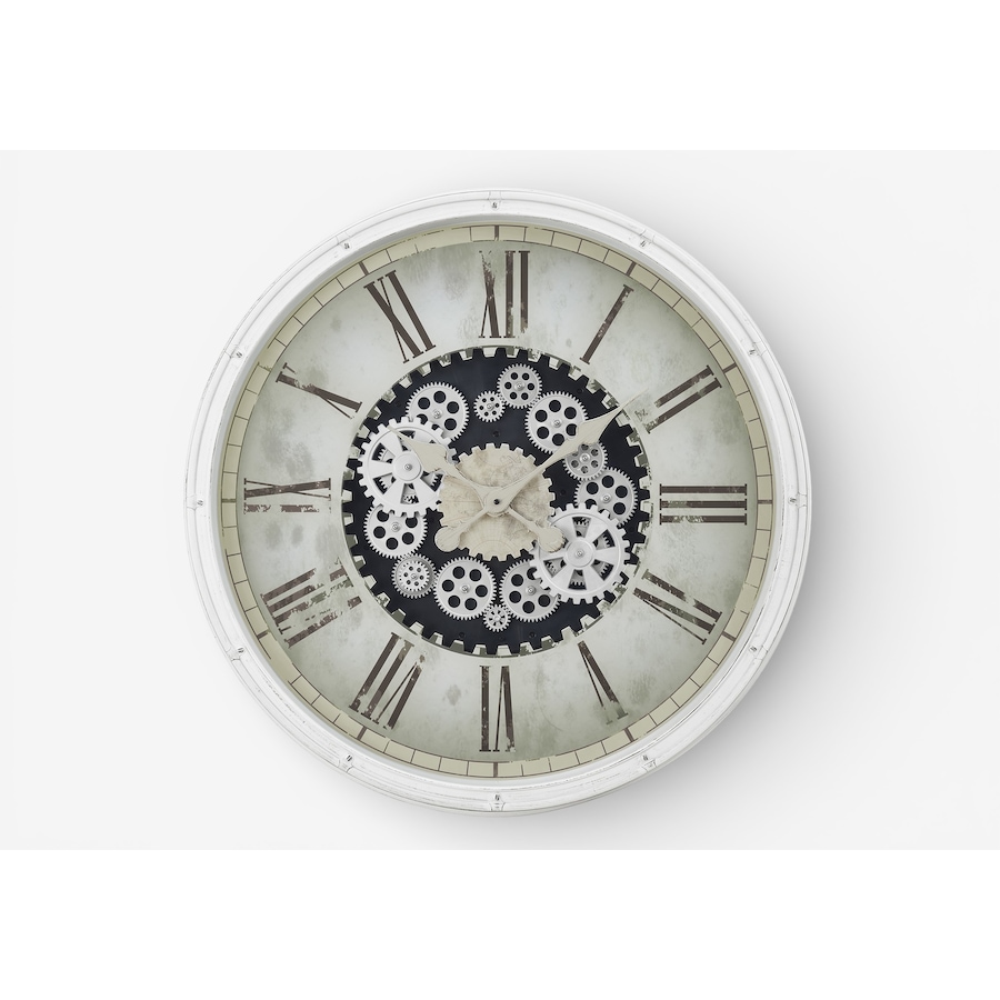 Image 738122.jpg, Product 738-122 / Price $124.99, Monarch Specialties Wall Clock (30" diameter, gear mechanism, white) from Monarch Specialties on TSC.ca's Home & Garden department