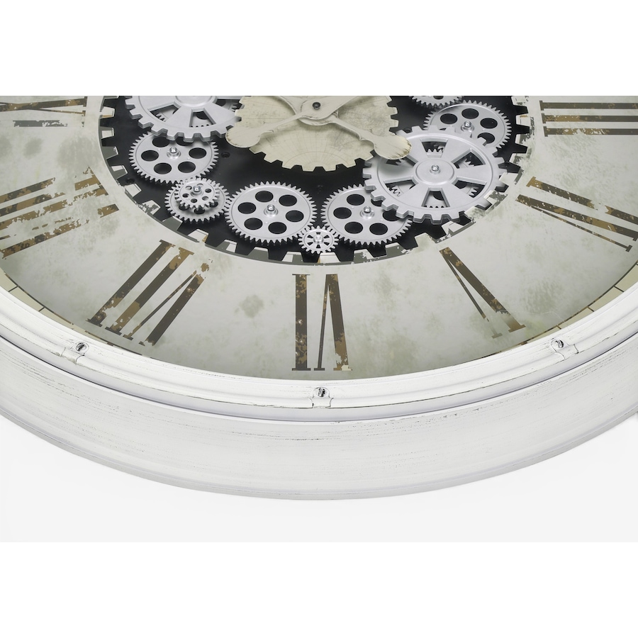 Image 738122_ALTMORE1.jpg, Product 738-122 / Price $124.99, Monarch Specialties Wall Clock (30" diameter, gear mechanism, white) from Monarch Specialties on TSC.ca's Home & Garden department