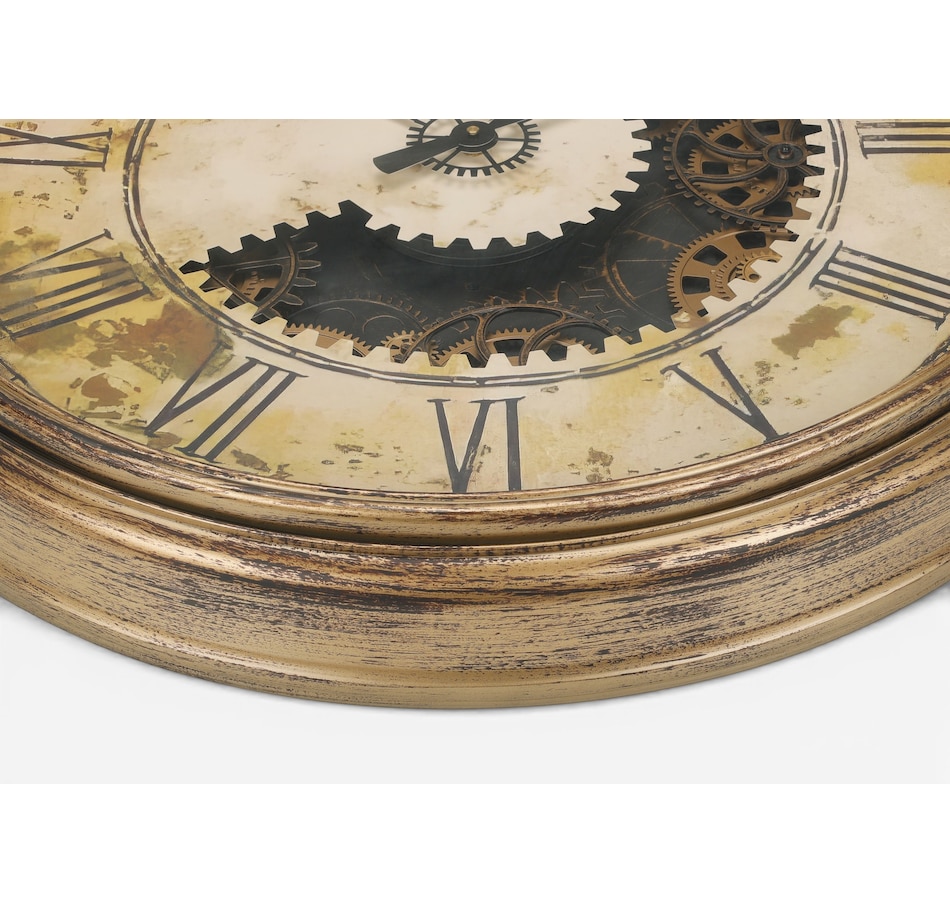 Image 738123_ALTMORE1.jpg, Product 738-123 / Price $149.99, Monarch Specialties Wall Clock (30" diameter, gear mechanism, brown) from Monarch Specialties on TSC.ca's Home & Garden department