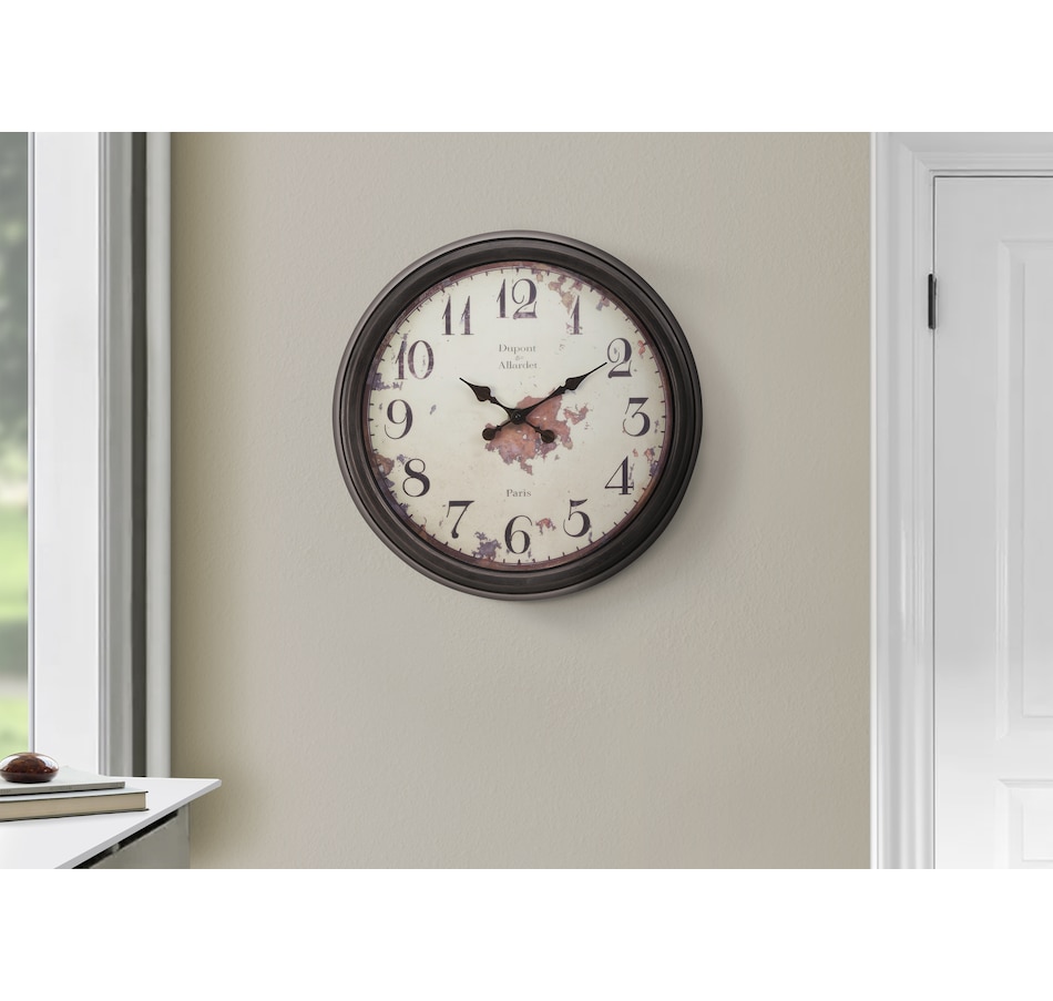 Image 738126_ALTMORE2.jpg, Product 738-126 / Price $44.99, Monarch Specialties Wall Clock (20" diameter, dark brown) from Monarch Specialties on TSC.ca's Home & Garden department