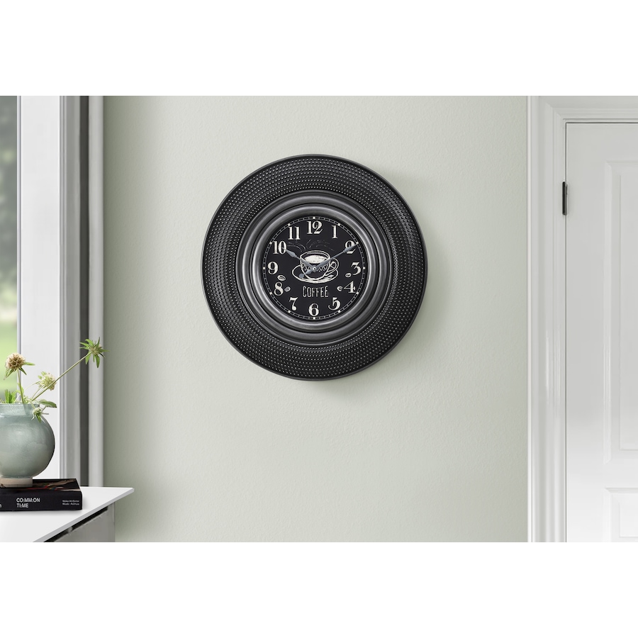 Image 738128_ALTMORE2.jpg, Product 738-128 / Price $39.99, Monarch Specialties Wall Clock (20" diameter, charcoal grey) from Monarch Specialties on TSC.ca's Home & Garden department