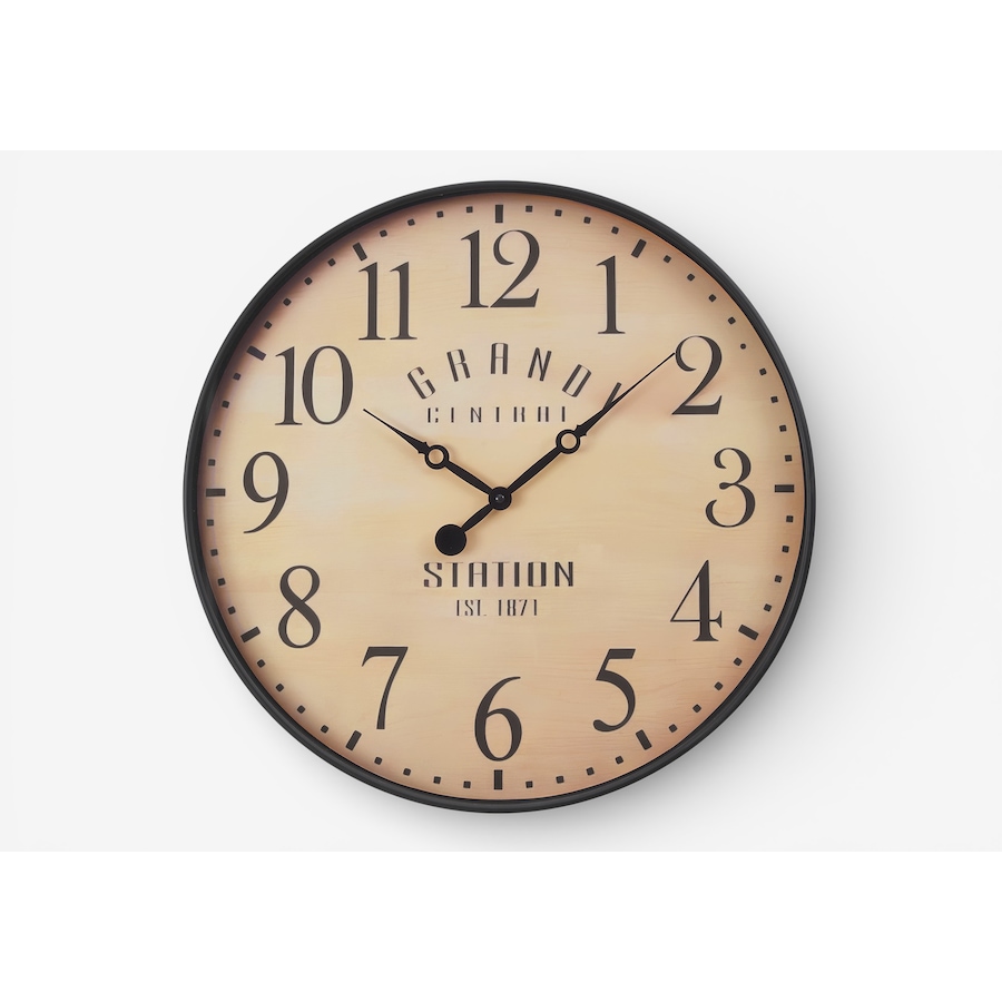 Image 738134.jpg, Product 738-134 / Price $39.99, Monarch Specialties Wall Clock (20" diameter, antique brown, Grand Central Station) from Monarch Specialties on TSC.ca's Home & Garden department
