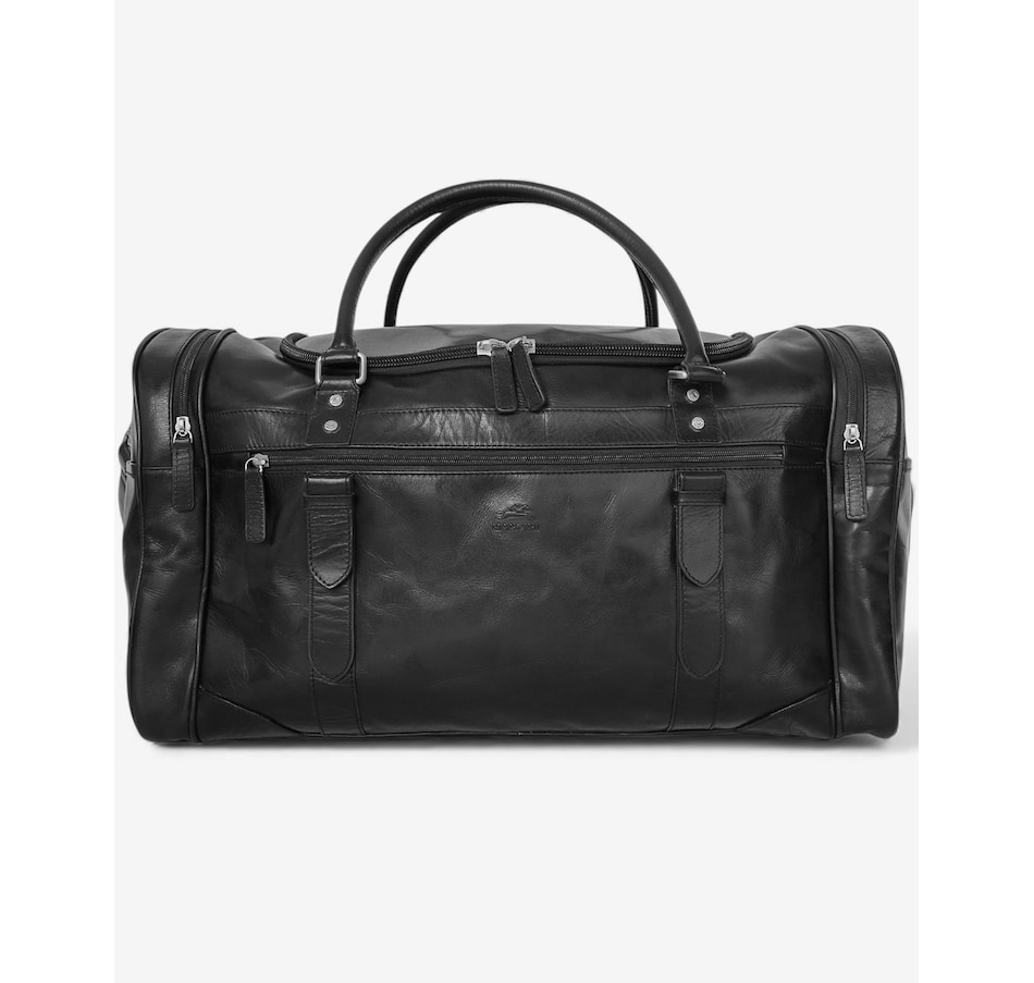 Image 738211_BLK.jpg, Product 738-211 / Price $409.99, Mancini Buffalo Carry-On Duffel Bag from Mancini Fine Leather on TSC.ca's Home & Garden department