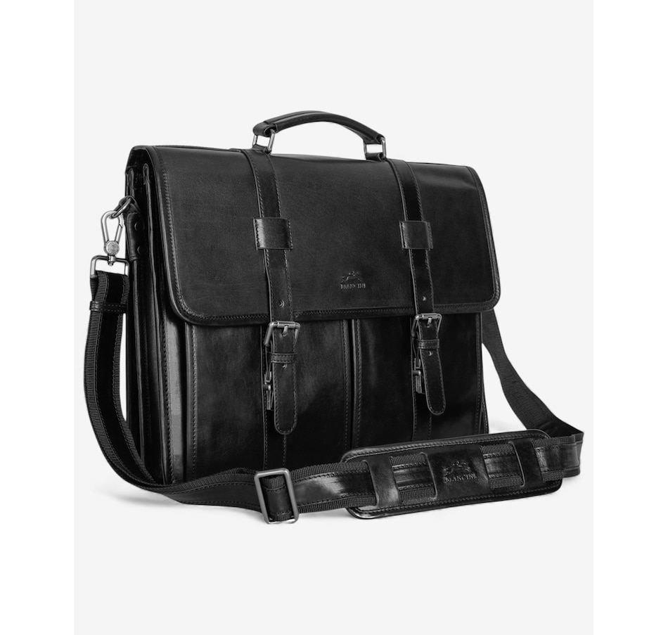 Image 738218_ALTMORE1.jpg, Product 738-218 / Price $371.99, Mancini Pelle d'Oro Double Compartment Briefcase from Mancini Fine Leather on TSC.ca's Electronics department