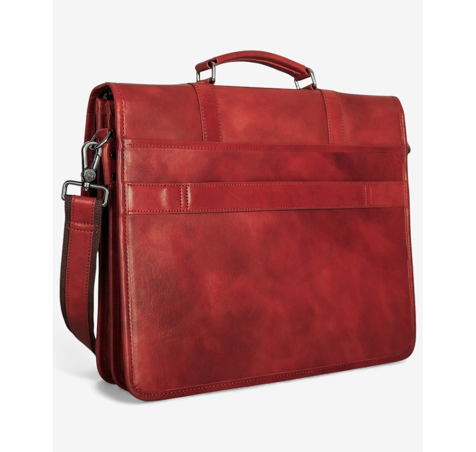Image 738218_ALTMORE14.jpg, Product 738-218 / Price $371.99, Mancini Pelle d'Oro Double Compartment Briefcase from Mancini Fine Leather on TSC.ca's Electronics department