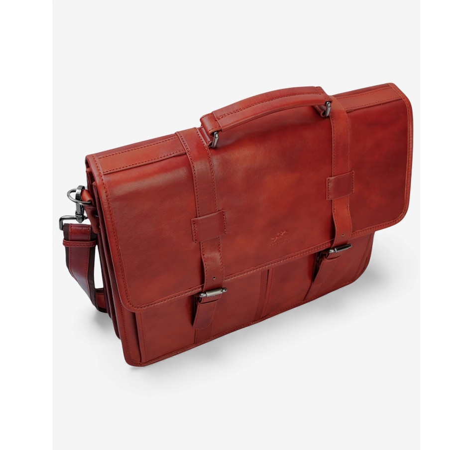 Image 738218_ALTMORE15.jpg, Product 738-218 / Price $371.99, Mancini Pelle d'Oro Double Compartment Briefcase from Mancini Fine Leather on TSC.ca's Electronics department