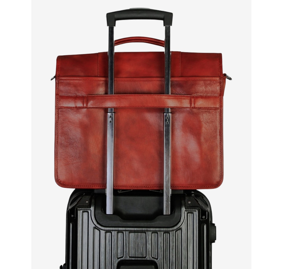 Image 738218_ALTMORE18.jpg, Product 738-218 / Price $371.99, Mancini Pelle d'Oro Double Compartment Briefcase from Mancini Fine Leather on TSC.ca's Electronics department