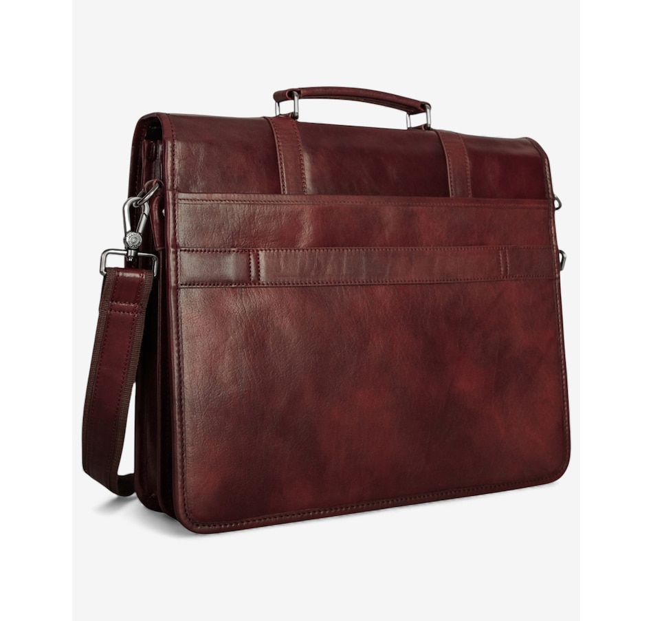 Image 738218_ALTMORE8.jpg, Product 738-218 / Price $371.99, Mancini Pelle d'Oro Double Compartment Briefcase from Mancini Fine Leather on TSC.ca's Electronics department