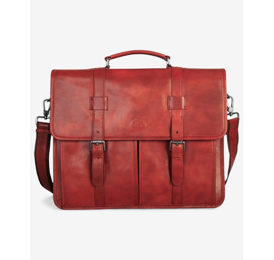 Image 738218_COG.jpg, Product 738-218 / Price $371.99, Mancini Pelle d'Oro Double Compartment Briefcase from Mancini Fine Leather on TSC.ca's Electronics department