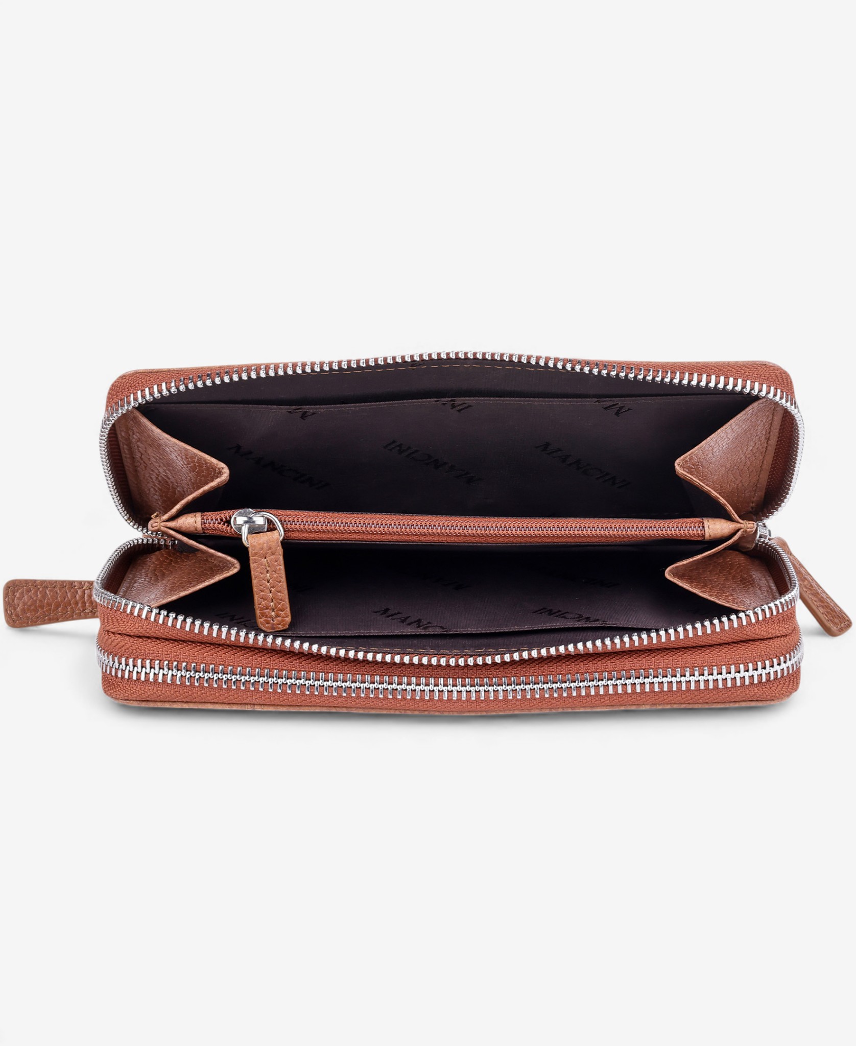 Mancini Fifth Avenue RFID Secure Double Zipper Wallet - TSC.ca