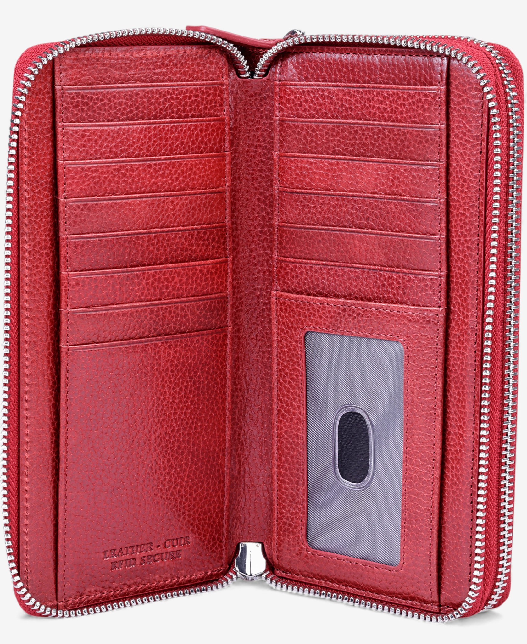 Mancini Fifth Avenue RFID Secure Double Zipper Wallet - TSC.ca