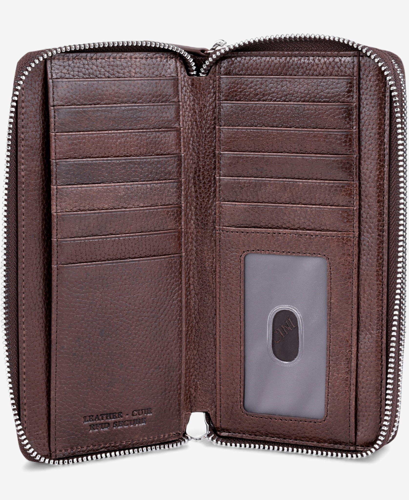 Mancini Fifth Avenue RFID Secure Double Zipper Wallet - TSC.ca