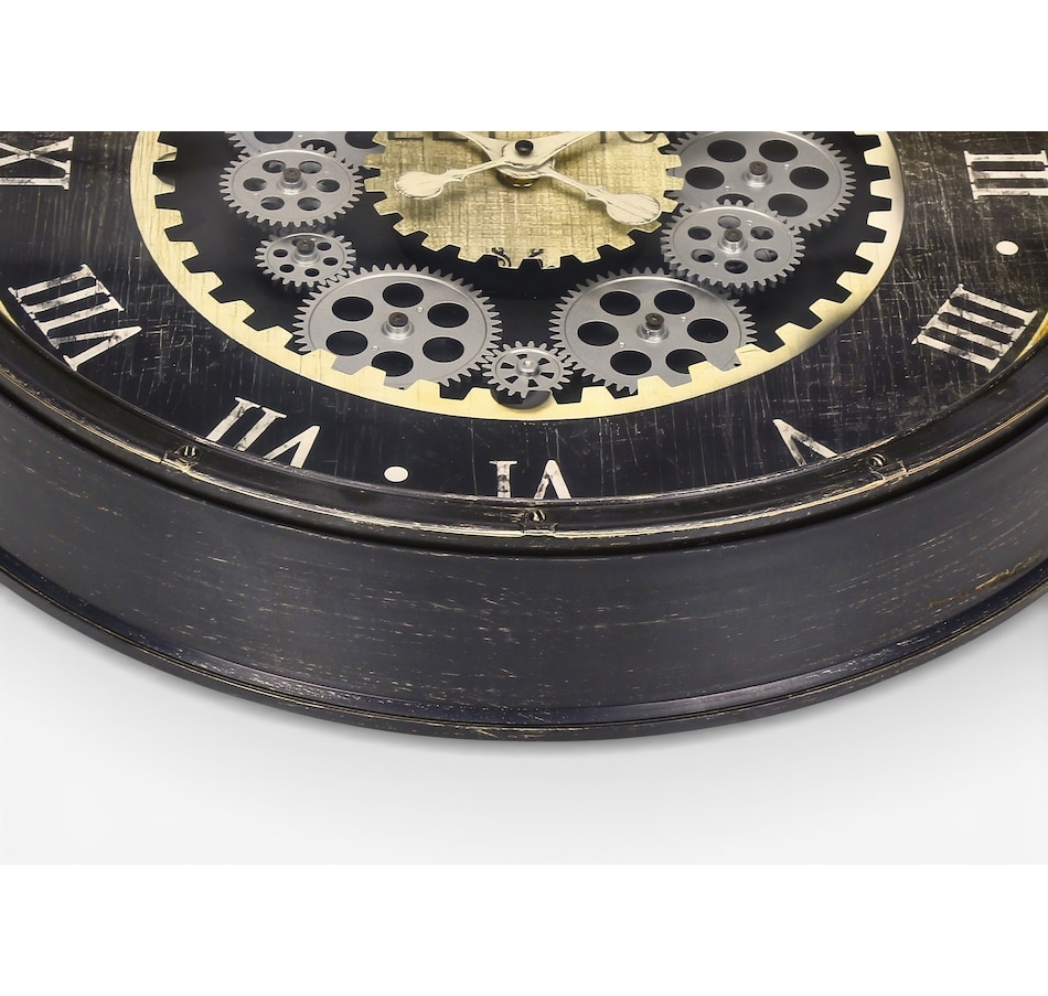 Image 738251_ALTMORE1.jpg, Product 738-251 / Price $74.99, Monarch Specialties Wall Clock (20" diameter, gear mechanism, brown) from Monarch Specialties on TSC.ca's Home & Garden department