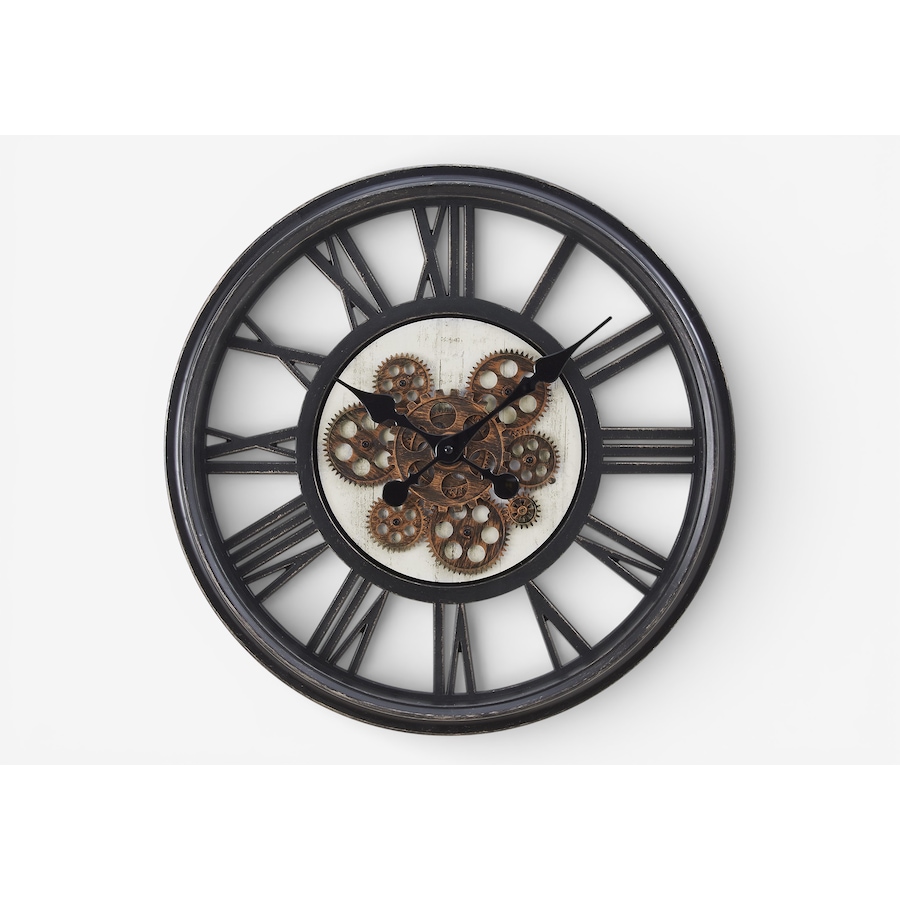 Image 738253.jpg, Product 738-253 / Price $74.99, Monarch Specialties Wall Clock (20" diameter, gear mechanism, black) from Monarch Specialties on TSC.ca's Home & Garden department
