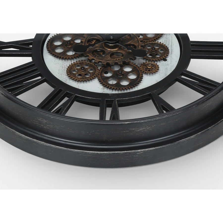 Image 738253_ALTMORE1.jpg, Product 738-253 / Price $74.99, Monarch Specialties Wall Clock (20" diameter, gear mechanism, black) from Monarch Specialties on TSC.ca's Home & Garden department