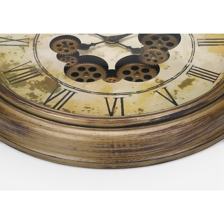 Image 738255_ALTMORE1.jpg, Product 738-255 / Price $84.99, Monarch Specialities Wall Clock (23" diameter, gear mechanism, brown) from Monarch Specialties on TSC.ca's Home & Garden department