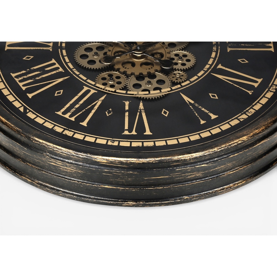 Image 738257_ALTMORE1.jpg, Product 738-257 / Price $101.99, Monarch Specialities Wall Clock (24" diameter, gear mechanism, brown) from Monarch Specialties on TSC.ca's Home & Garden department