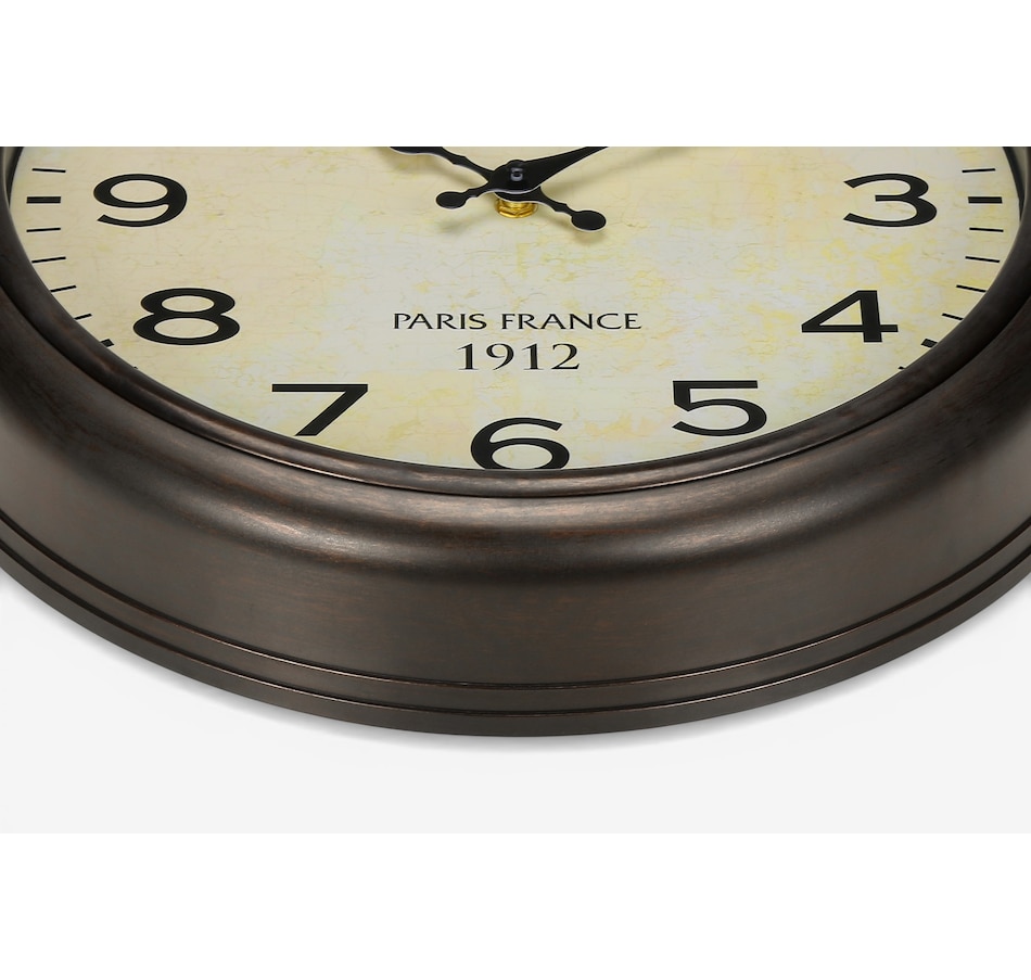 Image 738260_ALTMORE1.jpg, Product 738-260 / Price $29.99, Monarch Specialities Wall Clock (16" diameter, antique brown) from Monarch Specialties on TSC.ca's Home & Garden department
