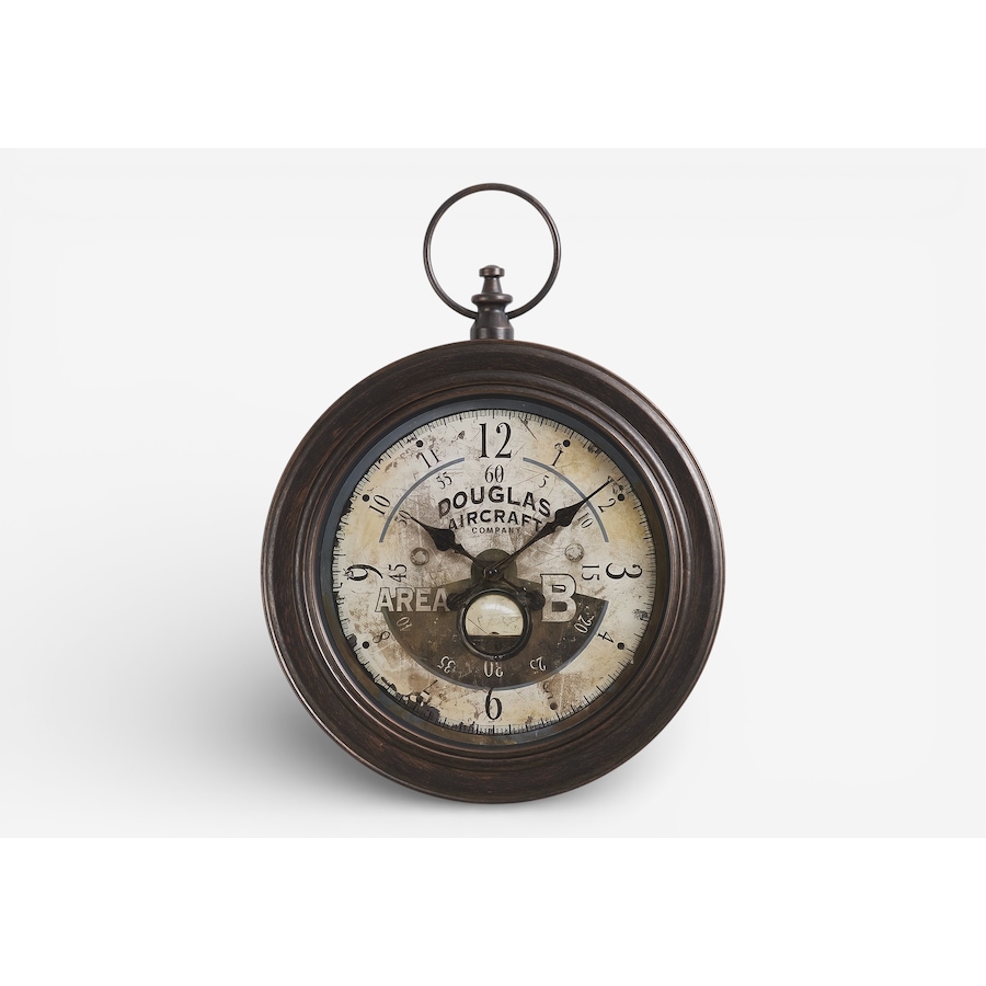 Image 738268.jpg, Product 738-268 / Price $44.99, Monarch Specialities Wall Clock (18" diameter, antique brown) from Monarch Specialties on TSC.ca's Home & Garden department