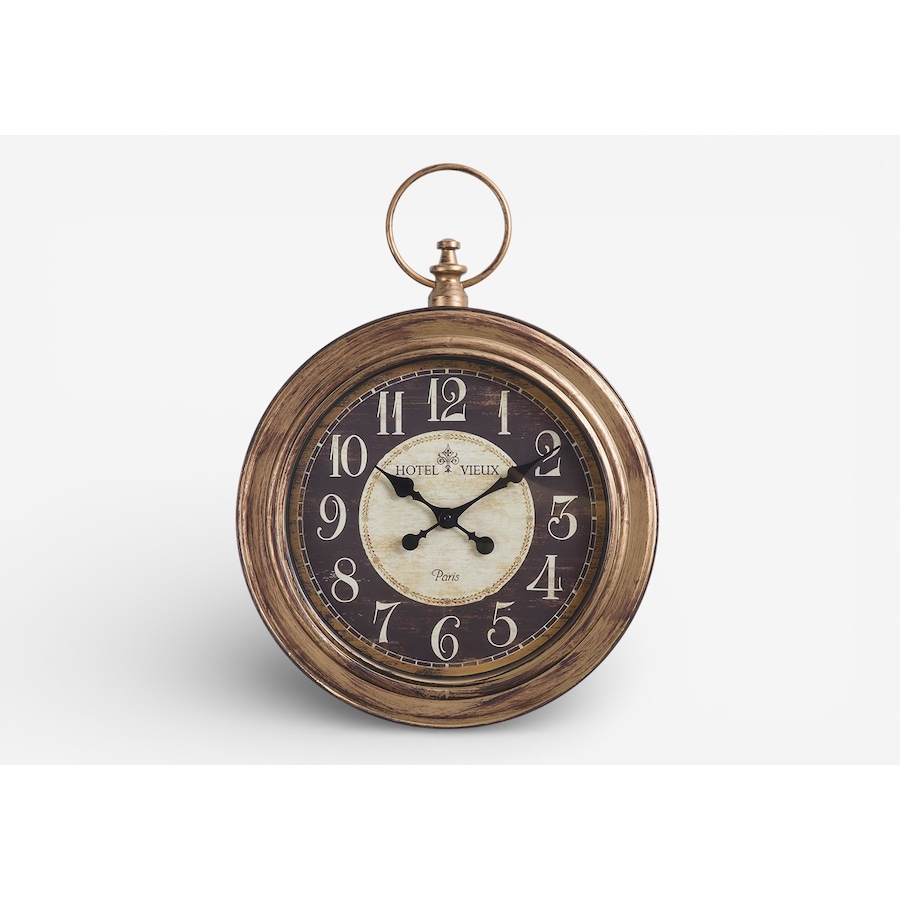 Image 738270.jpg, Product 738-270 / Price $44.99, Monarch Specialities Wall Clock (18" diameter, antique brown) from Monarch Specialties on TSC.ca's Home & Garden department