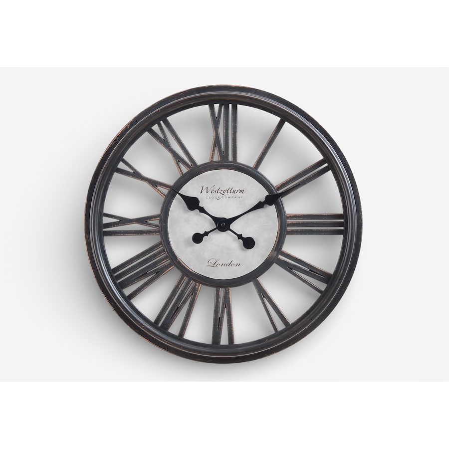 Image 738271.jpg, Product 738-271 / Price $29.99, Monarch Specialities Wall Clock (18" diameter, antique black) from Monarch Specialties on TSC.ca's Home & Garden department