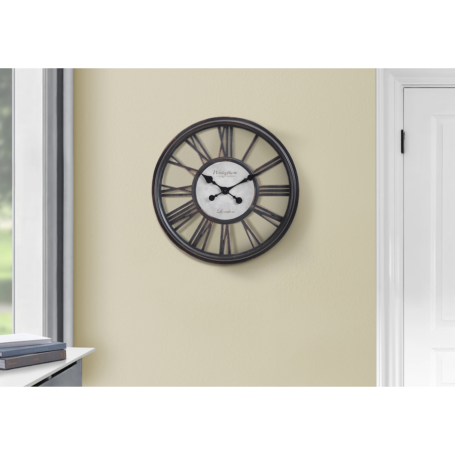 Image 738271_ALTMORE2.jpg, Product 738-271 / Price $29.99, Monarch Specialities Wall Clock (18" diameter, antique black) from Monarch Specialties on TSC.ca's Home & Garden department