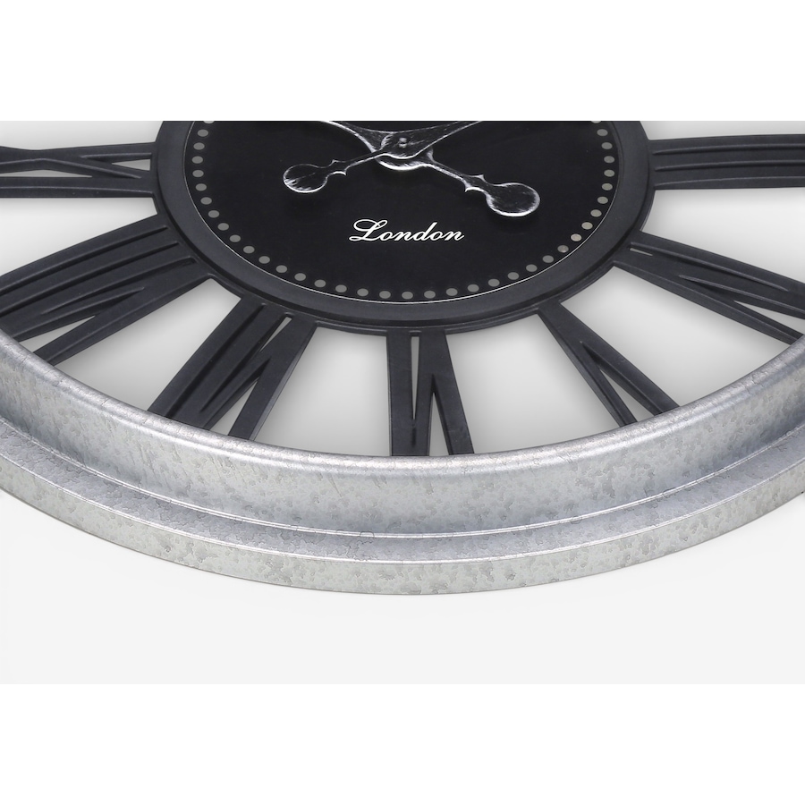 Image 738281_ALTMORE1.jpg, Product 738-281 / Price $39.99, Monarch Specialties Wall Clock (20" diameter, black/silver) from Monarch Specialties on TSC.ca's Home & Garden department