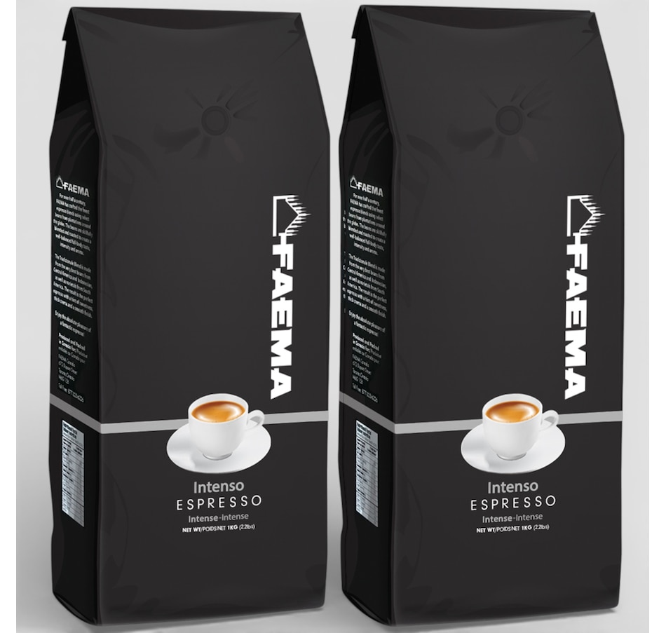 Image 738294.jpg, Product 738-294 / Price $67.99, Faema Intenso Espresso Beans (2-pack, 1 kg each) from Faema on TSC.ca's Kitchen department